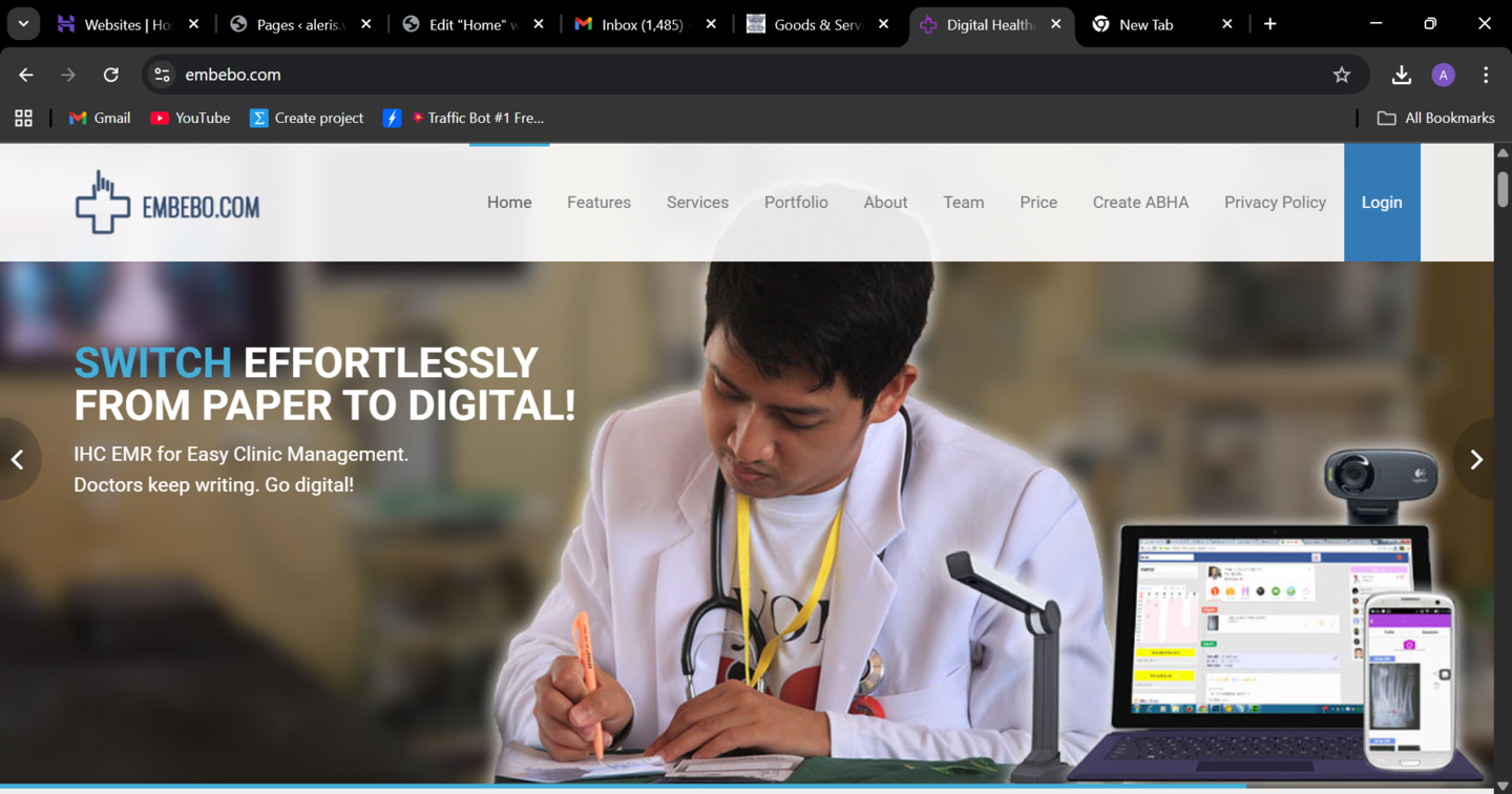 Embebo — website by Aleris